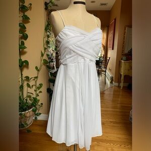 White gauzy dress